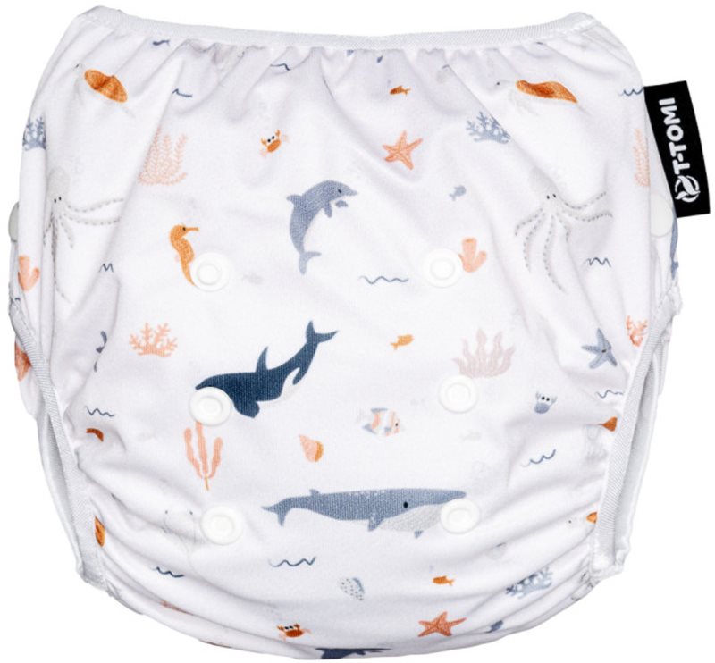 T-TOMI Diaper Swimwear Seaworld scutece lavabile tip slip de înot 5 - 15 kg 1 buc