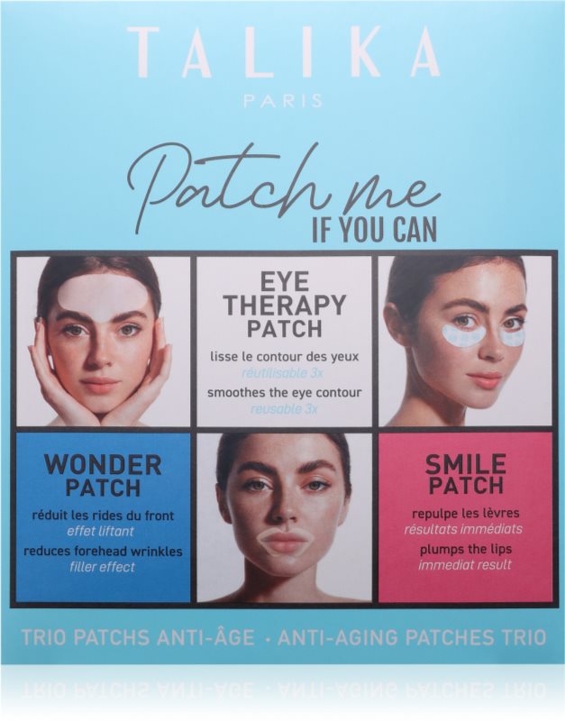 Talika Patch Me If You Can set de măști textile zona ochilor si a buzelor 3x1 buc