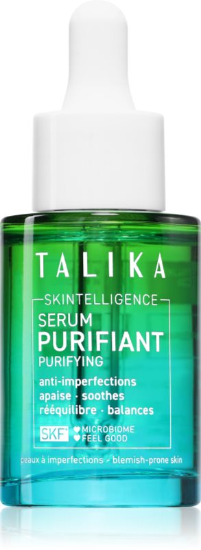 Talika Skintelligence Purifying Serum ser de curățare dezintoxifiant impotriva imperfectiunilor pielii cauzate de acnee 30 ml