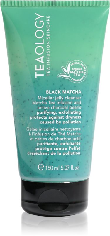 Teaology Cleansing Black Matcha Micellar Jelly Cleanser emulsie micelara pentru curatare cu efect exfoliant 150 ml