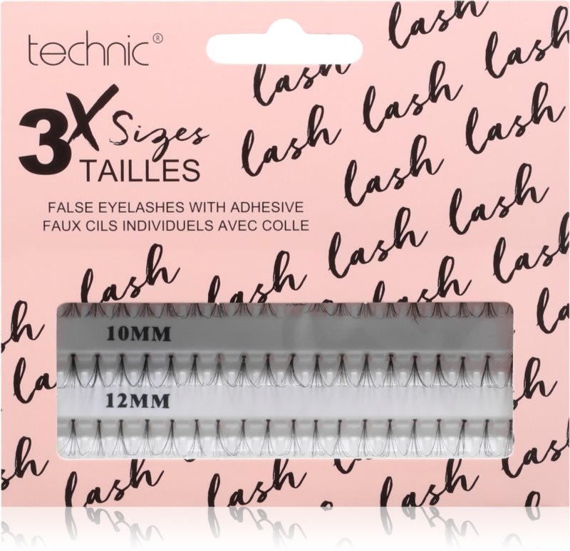 Technic Cosmetics Individual False Eyelashes gene false mănunchi 60 buc