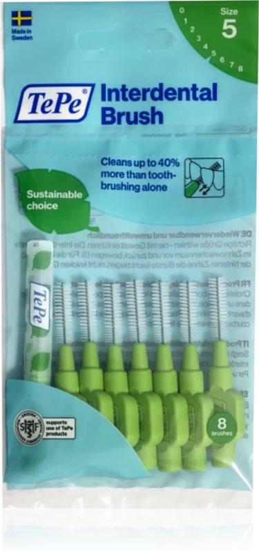 TePe Original perie interdentara Green 8 buc
