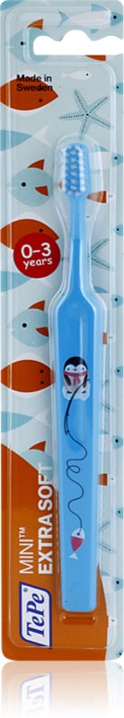 TePe Mini Illustration Periuta de dinti cu cap conic mic pentru copii foarte moale 1 buc