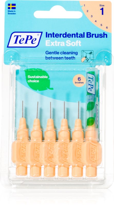 TePe Interdental Brush Extra Soft perie interdentara Orange 0,45 mm 6 buc