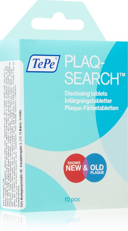 TePe PlaqSearch tablete pentru îndepărtarea plăcii bacteriene 10 buc