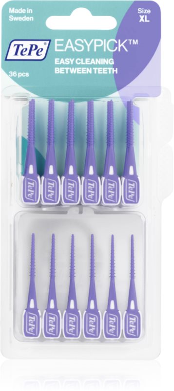 TePe Easy Pick XL scobitoare interdentara Purple 36 buc