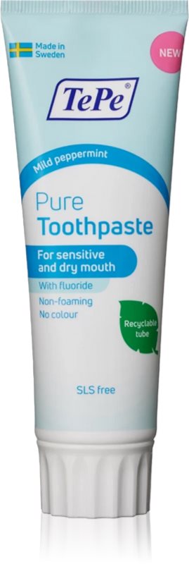 TePe Pure pastă de dinți mentă 75 ml