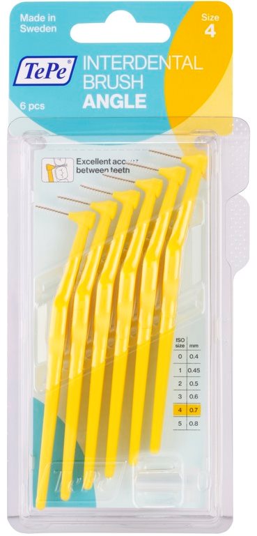 TePe Angle Size 4 perie interdentara 0,7 mm 6 buc