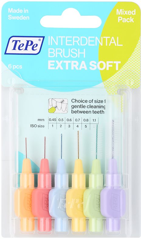 TePe Extra Soft perie interdentara amestec 6 buc