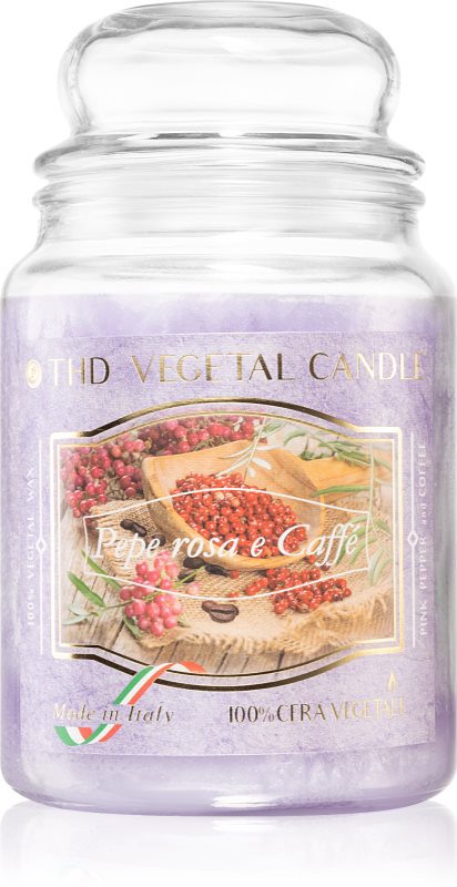 THD Vegetal Pepe Rosa E Caffe lumânare parfumată