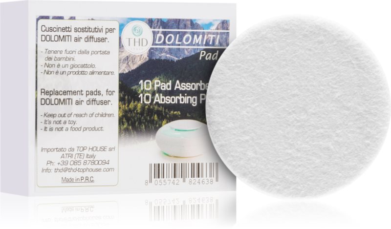 THD Dolomiti Air Absorbing Pads rezervă pentru difuzorul electric Dolomiti Air Portable 10 buc