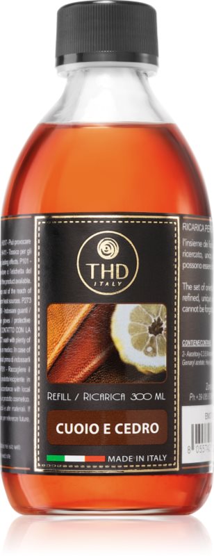 THD Ricarica Cuoio E Cedro reumplere în aroma difuzoarelor 300 ml