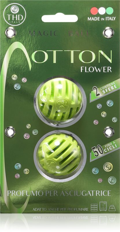 THD Cotton Flower bile parfumate pentru uscătorul de rufe 2 buc