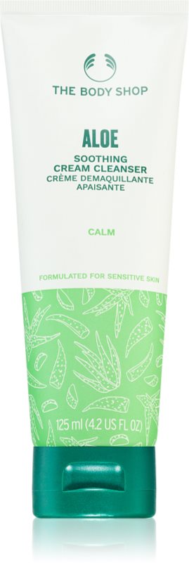 The Body Shop Aloe Soothing Cream Cleanser lapte pentru curatare pentru netezirea pielii 125 ml