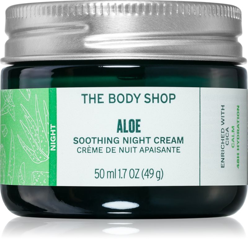 The Body Shop Aloe Soothing Night Cream crema de noapte cu efect calmant pentru piele sensibilă 50 ml