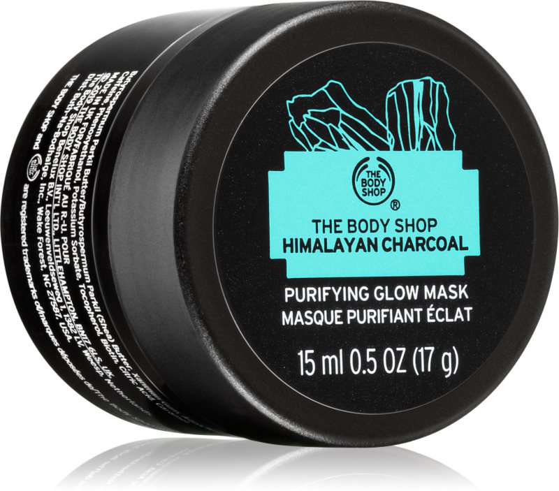 The Body Shop Himalayan Charcoal Purifying Glow Mask masca faciala pentru curatare si stralucire pentru ten gras si problematic 15 ml