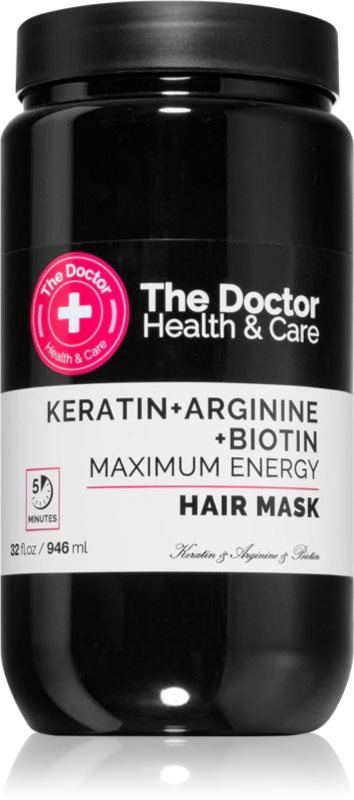 The Doctor Keratin + Arginine + Biotin Maximum Energy masca cu keratina pentru păr
