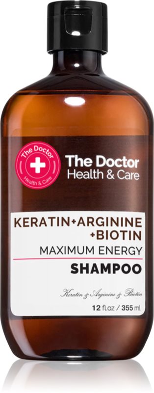 The Doctor Keratin + Arginine + Biotin Maximum Energy Sampon cu keratina pentru intarire si stralucire