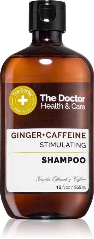 The Doctor Ginger + Caffeine Stimulating sampon de întărire pentru părul subtiat cu tendința de a cădea cu cafeina 355 ml
