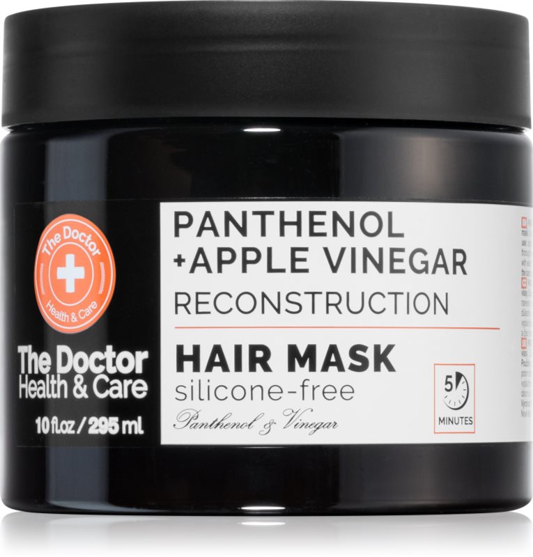 The Doctor Panthenol + Apple Vinegar Reconstruction masca de par hranitoare cu Panthenol 295 ml