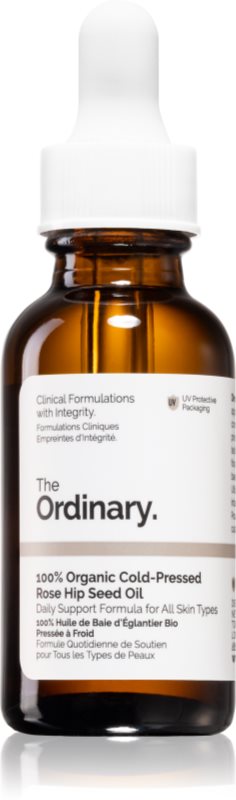 The Ordinary 100% Organic Cold-Pressed Rose Hip Seed Oil ulei de macese pentru hidratare si fermitate 30 ml