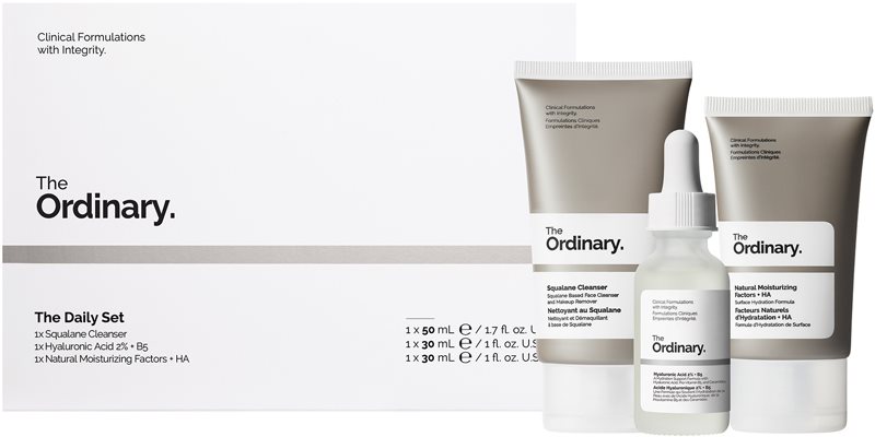 The Ordinary The Daily Set set cadou cu efect de hidratare