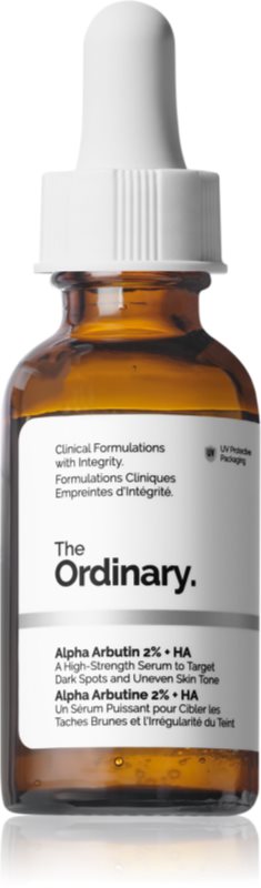 The Ordinary Alpha Arbutin 2% + HA ser facial cu efect iluminator cu acid hialuronic