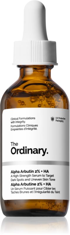 The Ordinary Alpha Arbutin 2% + HA ser facial cu efect iluminator cu acid hialuronic