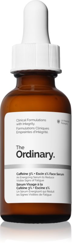 The Ordinary Caffeine 3% + Escin 1% Face Serum ser energizant cu cafeina 30 ml