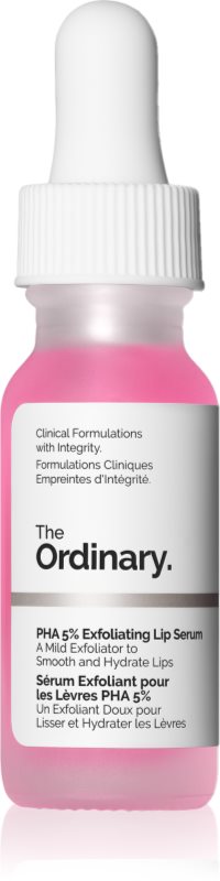 The Ordinary PHA 5% Exfoliating Lip Serum ser exfoliant de netezire de buze 15 ml