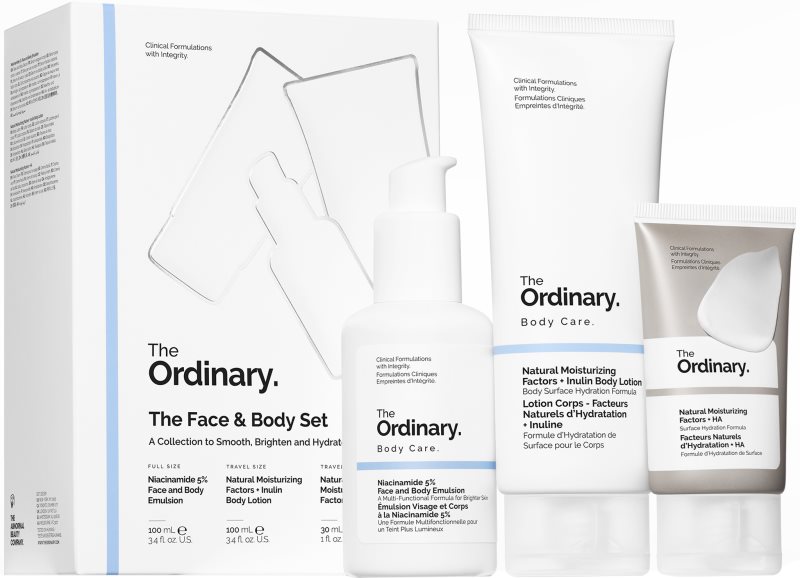 The Ordinary The Face & Body Set set cadou corp si fata