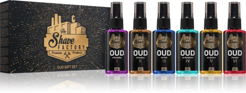The Shave Factory OUD GIFT SET after shave 6x50 ml