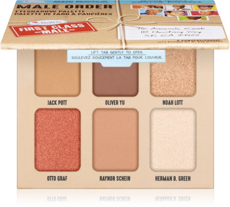 theBalm Male Order® First Class Male paletă cu farduri de ochi 13,2 g