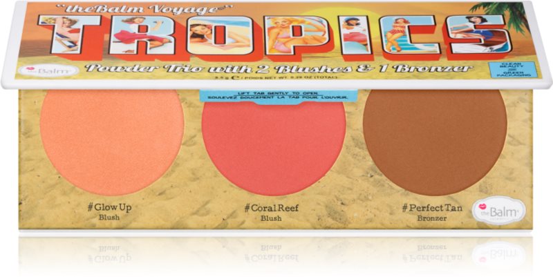 theBalm Voyage Tropics autobronzant și blusher 8,5 g