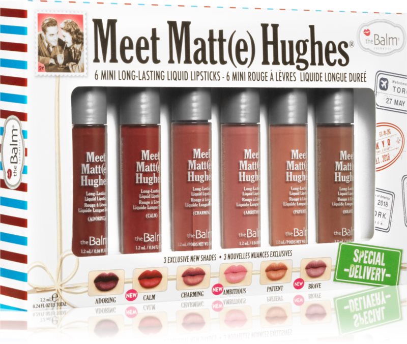 theBalm Meet Matt(e) Hughes Mini Kit Special Delivery set de rujuri lichide