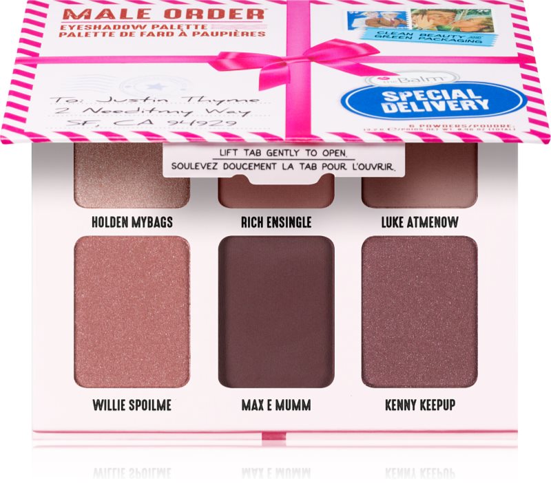 theBalm Male Order® Special Delivery paletă cu farduri de ochi 13,2 g