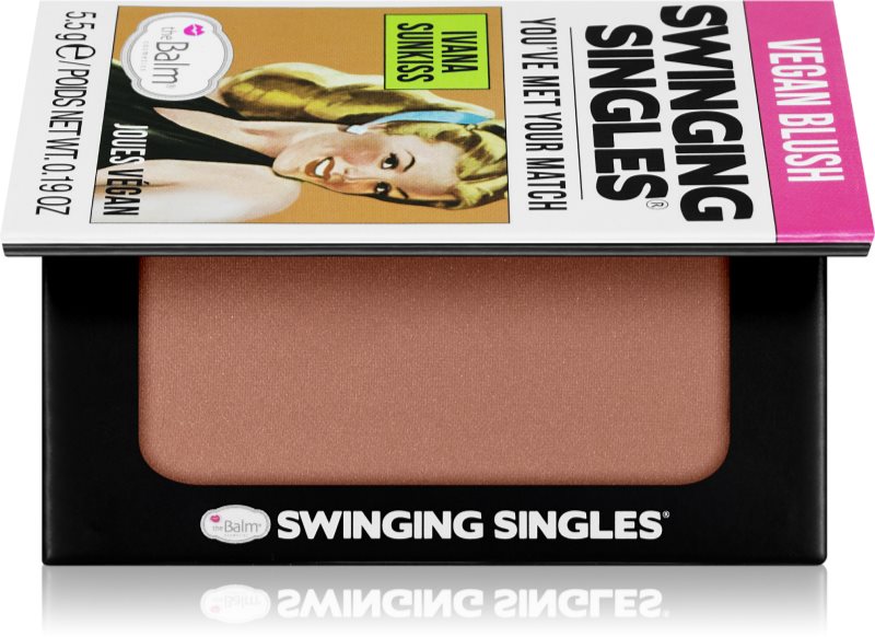 theBalm Swinging Singles Blush fard de obraz compact culoare Ivana Sunkiss 5.5 g