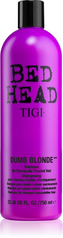 TIGI Bed Head Dumb Blonde șampon pentru parul tratat chimic 750 ml