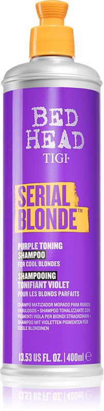TIGI Serial Blonde Purple Toning Shampoo sampon tonifiant cu violete pentru parul blond cu suvite 400 ml