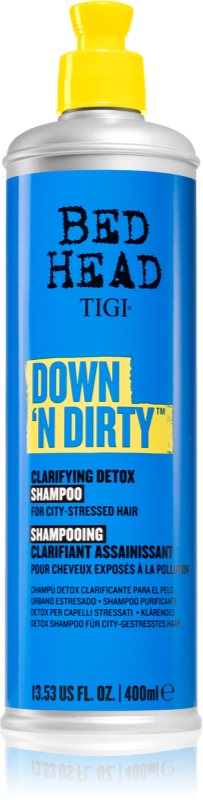 TIGI Down N' Dirty Clarifying Detox Shampoo șampon detoxifiant pentru curățare pentru utilizarea de zi cu zi 400 ml