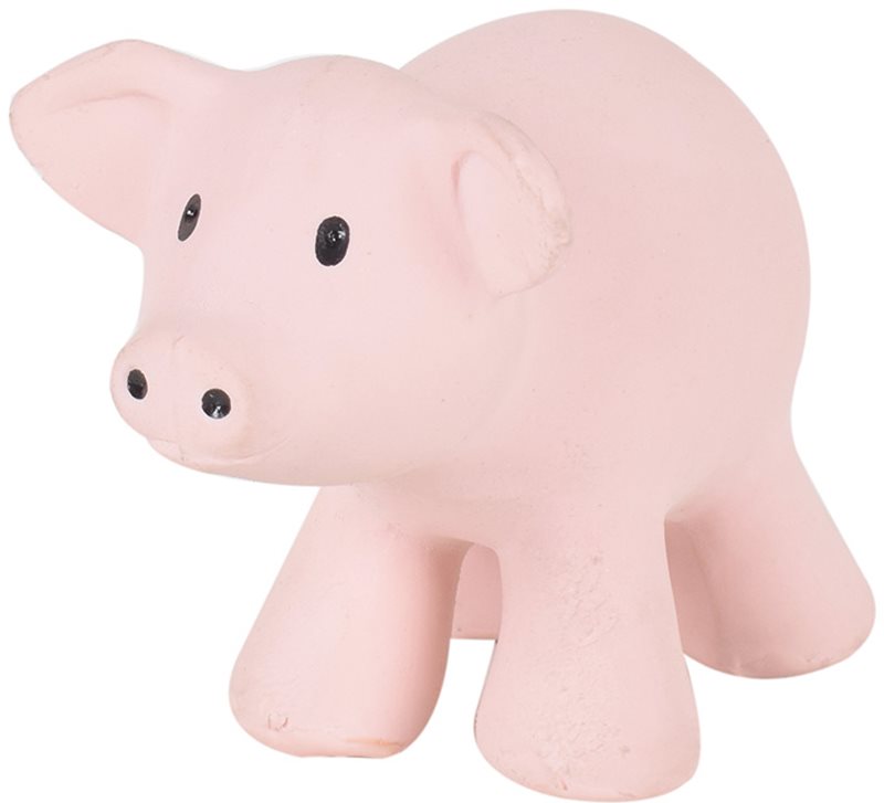 Tikiri Farm jucărie pentru dentiție cu zornăitoare Pig 1 buc