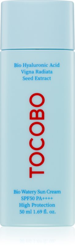 TOCOBO Bio Watery Sun Cream crema gel hidratanta cu textura usoara SPF 50+ 50 ml