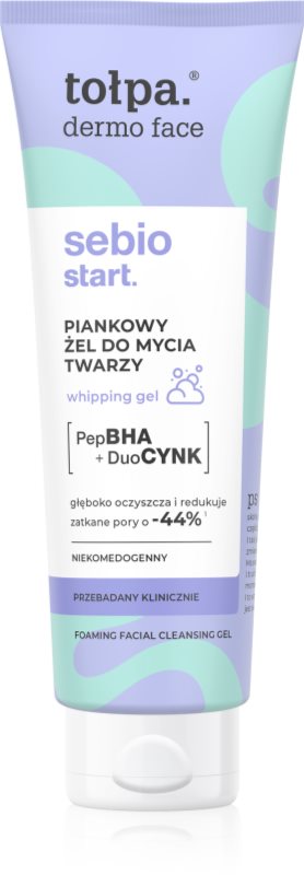 Tołpa Dermo Face Sebio Start gel de curatare spumant 100 ml