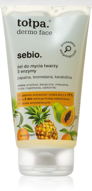 Tołpa Dermo Face Enzyme gel de curățare impotriva punctelor negre 150 ml