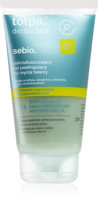 Tołpa Dermo Face Sebio gel exfoliant de curatare faciale 150 ml