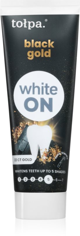 Tołpa On White Black Gold pasta de dinti pentru albire 75 ml