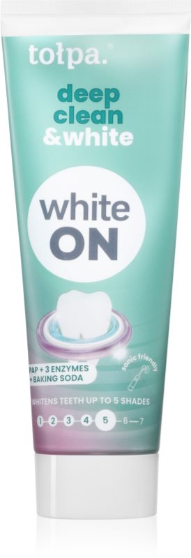 Tołpa On White Deep Clean & White pudra pentru albirea dintilor 75 ml