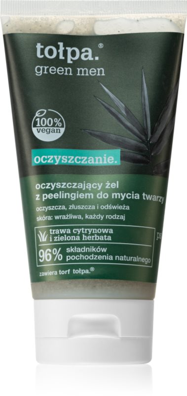 Tołpa Green Men gel exfoliant de curatare cu efect de hidratare 150 ml