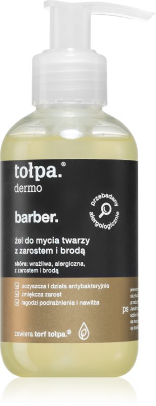 Tołpa Dermo Men Barber gel de curățare pentru față și barbă 150 ml