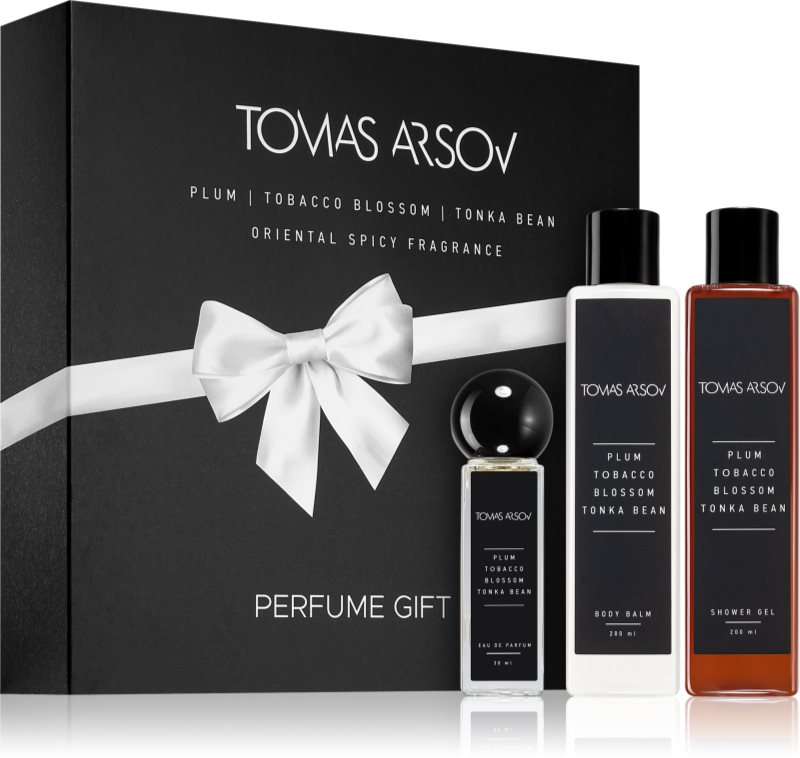 Tomas Arsov Plum Tobacco Blossom Tonka Bean set cadou pentru femei 3 buc